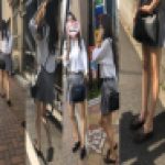 ミサンガ付けた素足にローファーJKちゃんをストーカー