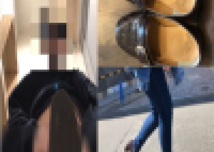 【靴ぶっかけ】お洒落女子のローファーにたっぷり射精