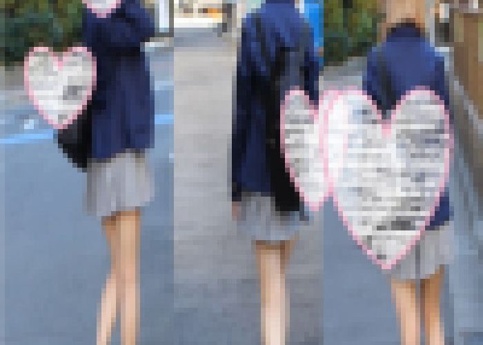 【顔出し】素足JKのストーカー記録【カメラ目線】