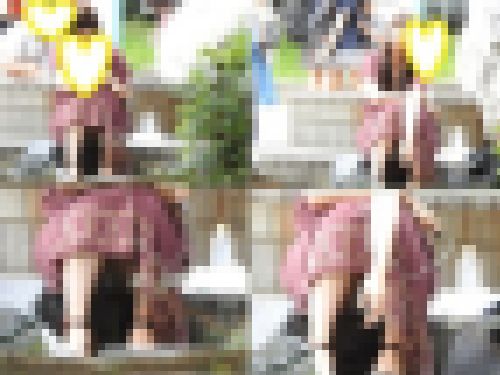 お座りお姉さん発見！！（ＦＨＤ）大変です！！パンツが見えてますよ１６０