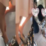 足癖の悪いお嬢様の生足に目線がいく【靴脱ぎ】
