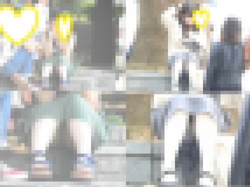 お座りお姉さん発見！！（ＦＨＤ）大変です！！パンツが見えてますよ１６１