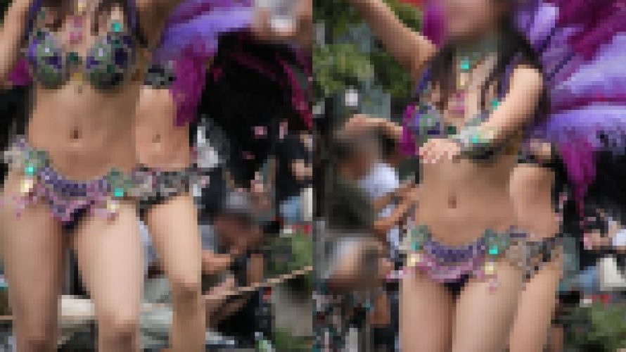 【写真】紫白黒のエキゾチックカラーな美麗グラマラスな若さ溢れるJDサンバ軍団