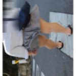 【風ちら】素足にローファーJKをストーカー【神風ぱんちら】