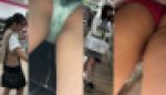 ２人のお姉さんの逆さパンチラ動画　２１６