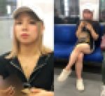 パ○ツが透けるほどタイトな服装をしたブランド大好きキャバ嬢風ギャルお姉さん