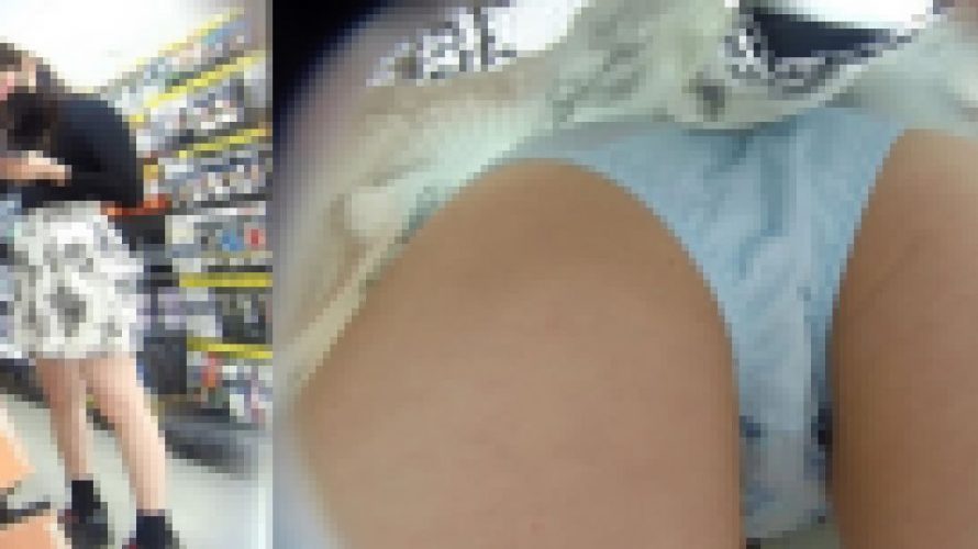 黒いネコからの贈り物　禁断の逆さ撮り4　vol33 セクシー女性の黒マスクは水色P編