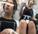(電車対面）(顔出し)お上品な…とってもエッチな淫らな感じのする休日の美人OLさんの…無防備なお姿を観察してみました!!