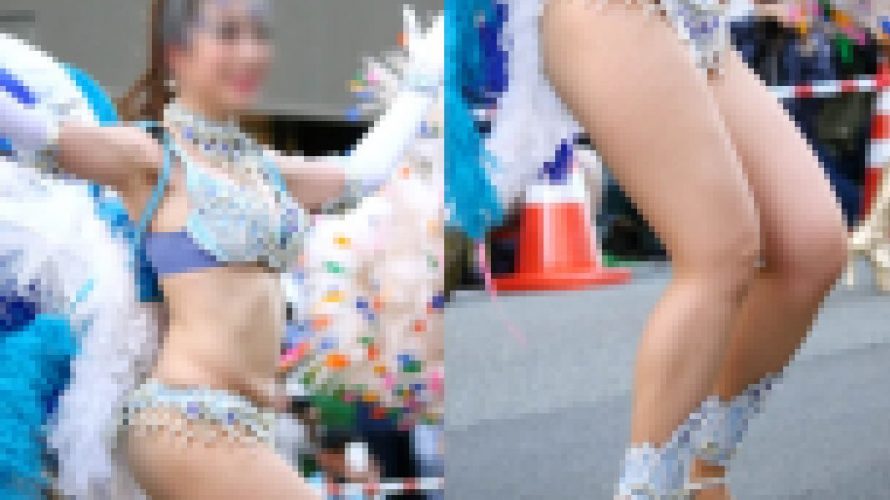 【写真】 神戸に舞い降りた青い白鳥！ムッチリ美脚で美貌のスワンマダム