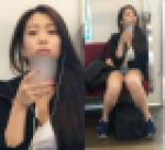 セクシーな生脚を見せながら警戒する美容師志望のギャルお姉さん（其の一）