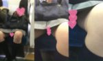 ガニ股開脚JKの下半身を接写?