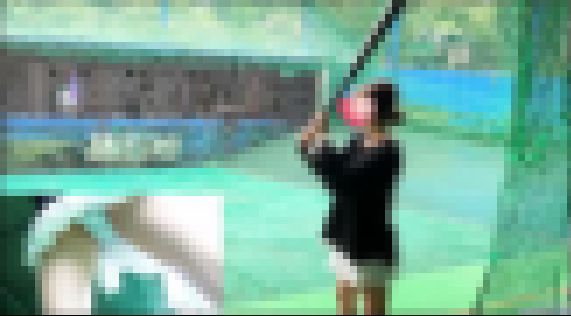 バッティングセンター。すごい映像手に入れた。