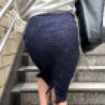 【レーススカートのＯＬ】レーススカートのエロいＯＬのデカ尻！スレンダーだけど柔らかいお尻【414】