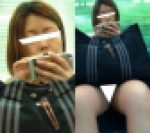 (電車対面）(顔出し)がっつりとパンストあんよをひらいちゃった人妻OLさんを…超近距離接写で観察してみました!!
