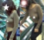 ノーブラで乳首スケスケお姉さん