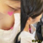 [胸チラ]不自然なポジション取りのリスクを冒してでもマークした清楚なお嬢[顔有]