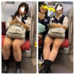 超絶JK風制服S級美女の対面エロ過ぎるミニスカ生脚96