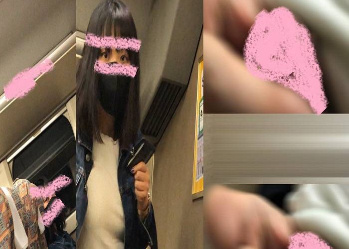 【視線】深夜列車でシコシコ射精【お姉さんの隣】