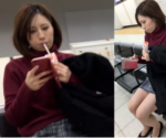 【盗撮】某駅で見つけた目鼻立ちの綺麗なタイトミニ”超美人OL”さんの”純白なテカパン”をフラッシュで盗撮＞＜！！