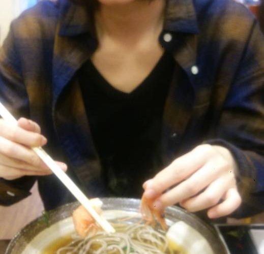 赤外線・逆さ撮り（後輩との食事編）