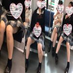 【太ももチラ】JK2人を対面で観察【生足】