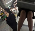 綺麗なリクルートお姉さんを赤外線で覗いてみた・・(リクスーの机の下編)