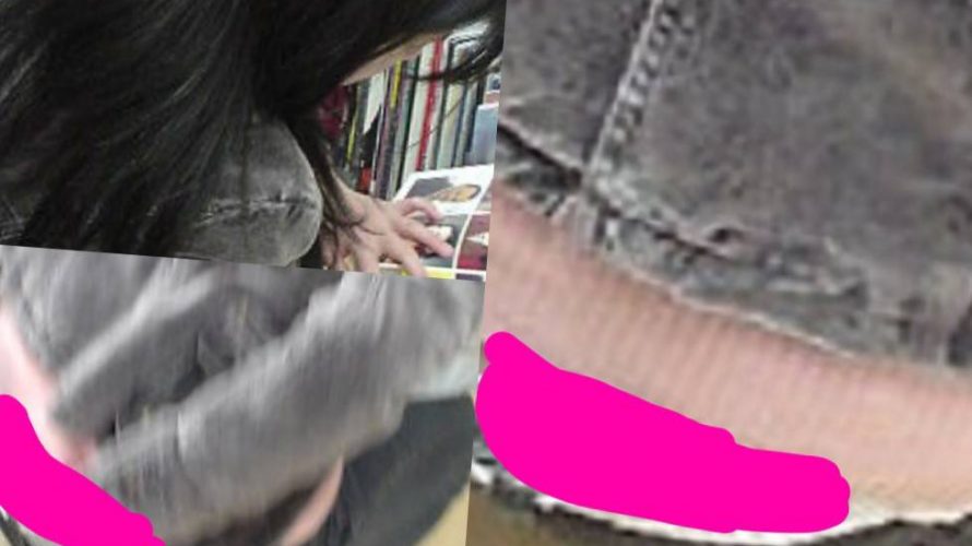 腰パンティ、気にしてはP丸見え、OLお姉さんの恥ずかしい仕草、、、