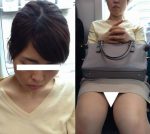 (電車対面）(顔出し)気持ち良さそうに…うとうと…うとうと…貞淑な人妻OLさんの無防備なお姿を観察してみました!!