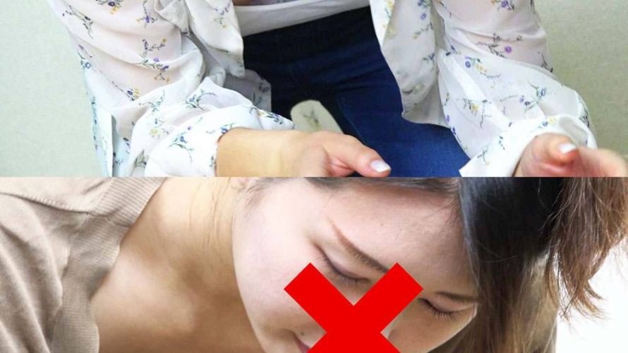 【胸チラ】救命講習中②