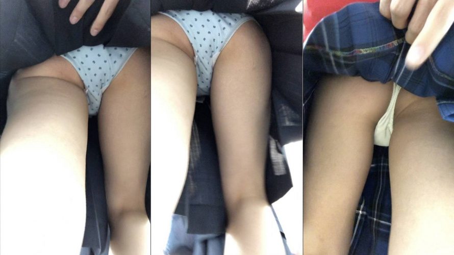 [めくり逆さ撮り]制服 – 008