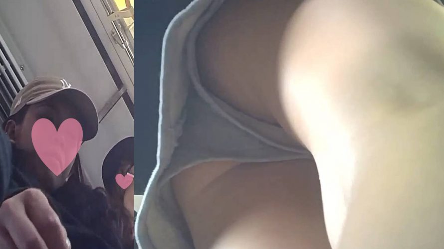 【完全新作】4人家族の若奥様　ミニの短パンからTバックのお尻がはみ出しています?