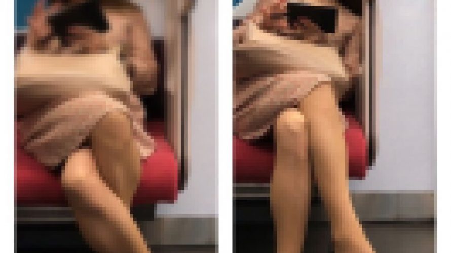 美人OL熟女の対面エロすぎるパンスト美脚２０５