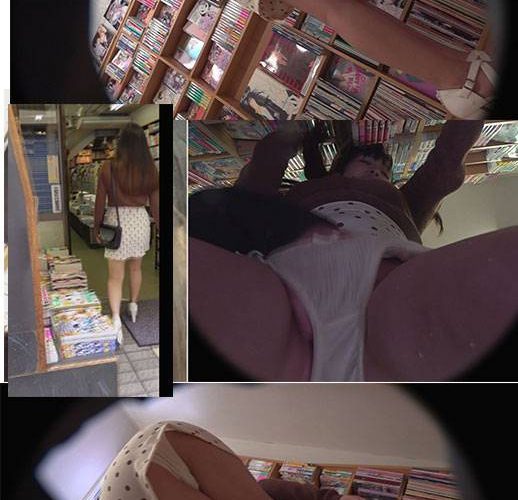 【書店痴漢】『もう…駄目…』本屋内で痴漢され目がうつろになる女子大生　閉店間際の店内で露出フェラさせ精子ぶっかける