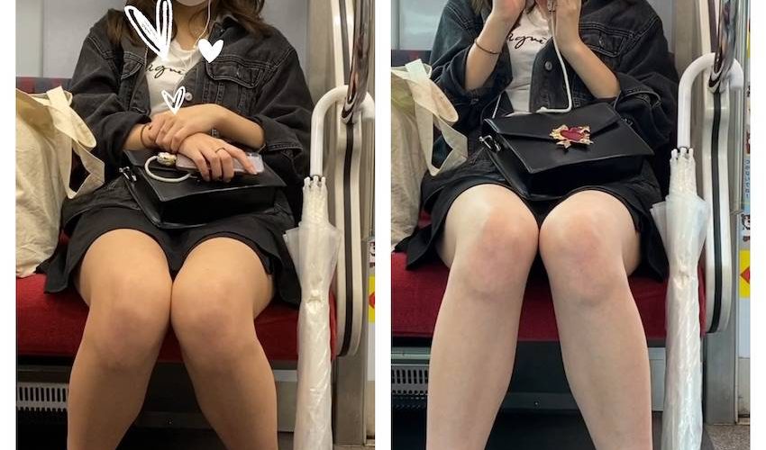 美人お姉さんの対面エロ過ぎる生足美脚209