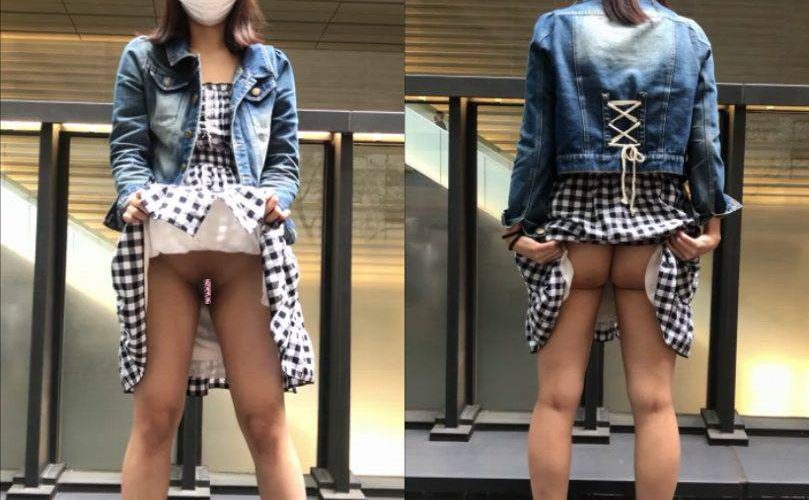 公然○せつ【現役理系女子大生】個人収集なんてのは真っ赤なウソ！！通行人に恥ずかしい姿を見られて興奮する変態理系女、、、