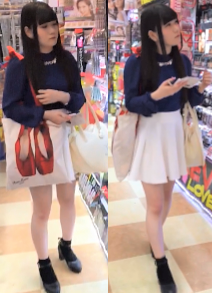 【盗撮】アイドルレベルのロリかわ美少女発見！！密着敢行、ピンク色の割れ目くっきりパンティーもしっかり撮影完了！！！！！！！