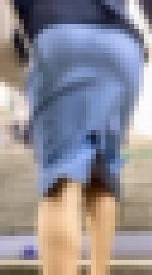お姉さんの後ろ姿　１０８　OL　巨尻　階段上り　ブルー　タイトスカート