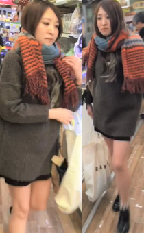 【奇跡的な”超接写”頂き!!※日用品をなにげなく買い求める美脚美女のTバック女子大生徹底して尾行して盗◯してみた！！！！！！】