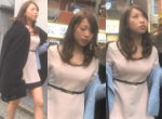 【盗撮】ちょいギャル風美女のパンティーを路上で盗撮！！！！！！！！