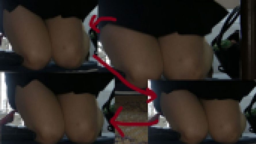 『４K』?スカートを自分でたくし上げるエロ女?舐めたくなる脚なみちゃん～最後の座敷編～
