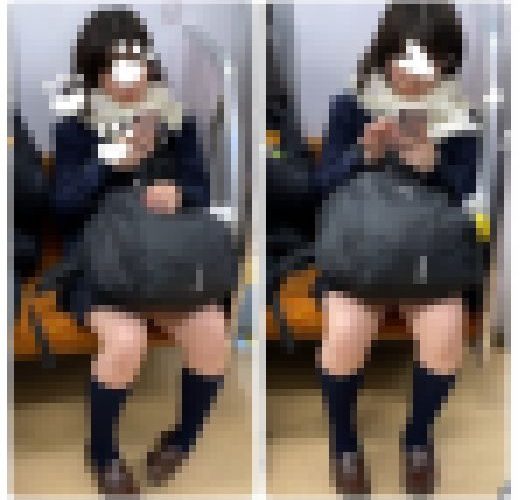 JK風制服美女の対面エロ過ぎるミニスカ生脚100