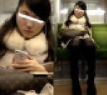 (電車対面）(顔出し)うとうと…うとうと…意識まどろむ美人OLさんの無防備なお姿を…対面から定点観察してみました!!