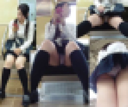 【対面盗撮】ろりカワ女子の白パンティ&ピチピチ太ももじっくり盗撮