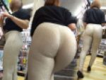 【フルHD 高画質】派手なレギンスで誘惑するお姉さん！！デカケツがブルンブルン！！