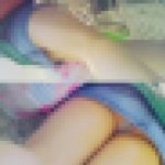 ミニデニムスカートは中も極小他