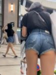 【4K街撮り】ＪＫの隙間から尻肉とパンチラ２+JD１、業者に敗れるの巻