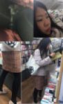 【スマホのみで逆さ撮り8】休日1人で立ち読み 書店 黒スト タイツ 私服お姉さん 近距離撮影 【素人盗撮