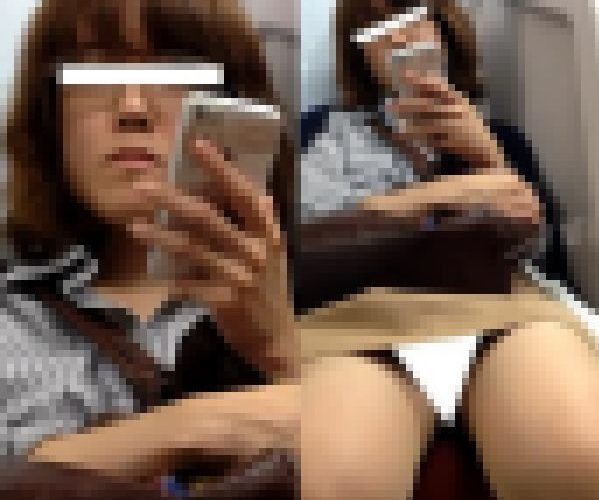 (電車対面）(顔出し)亀バレ?…それでもパンストあんよを無防備にひろげ続ける人妻メガネっこOLさんを観察してみました!!