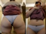 【ワンコイン人妻パンチラ】朝一でドア叩いて俺に説教たれてきたご近所ヒステリックおばさん