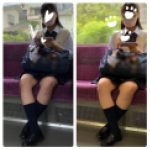 JK風制服美女の対面エロ過ぎるミニスカ生脚118